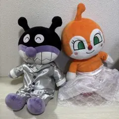 ドキンちゃん　バイキンマン　ぬいぐるみ 2体セット