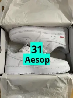 31 Nike Air Force 1 Low Supreme ホワイト 新品