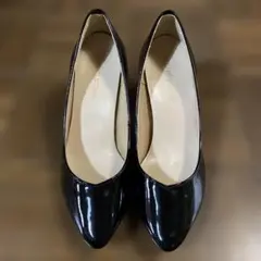 ハイヒール 黒エナメル Sサイズ
