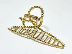 バンスクリップ　ロープメタル　ゴールド　ヘアクリップのサムネイル