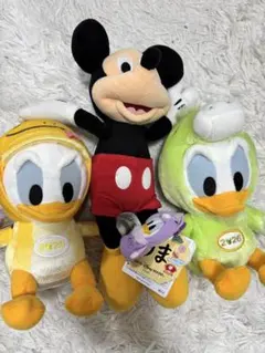 ミッキー・ドナルド・デイジー ぬいぐるみ3体セット
