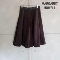 MARGARET HOWELL コーデュロ フレアイスカート 日本製 X2725のサムネイル