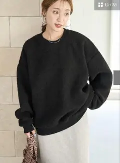 ☆FREAK'SSTORE/ボアプルオーバー ネイビー スウェット ニット☆