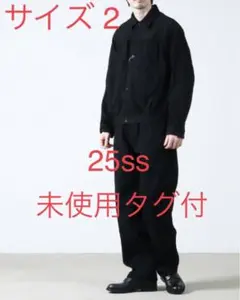 【最終値下げ】25SS comoli デニムジャケット ブラック 2 新品未使用