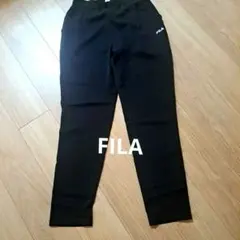 FILA ブラックパンツ ゴムウエスト両側ポッケお値引き済️⭕️