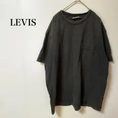 リーバイス　ポケット　Tシャツ　ブラック　L オーバーサイズ　レッドタブ　メンズ