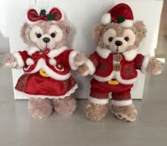 クリスマス ダッフィー、シェリーメイぬいぐるみバッジのサムネイル