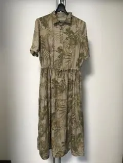 Desigual 半袖シャツワンピース カーキ系