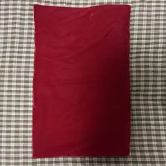 ベロア系生地はぎれ赤110×80
