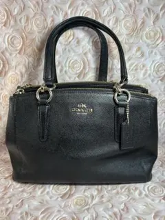 コーチ レザー ブラック ハンドバッグ ショルダーバッグ 2wayバッグ