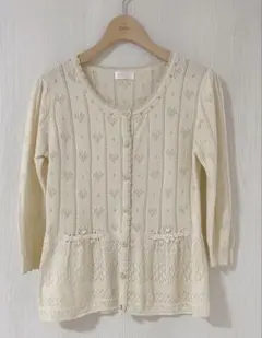 【値下げ】レース編みコンパクトカーディガン【美品】