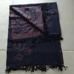 お値下げ リバーシブル ポンチョ型 ストール 大判 未使用