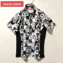美品marie claire SPORT ゴルフシャツ モノトーン リバティMのサムネイル