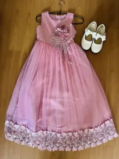 ドレス 130 靴 21 セット　発表会　パーティ　結婚式