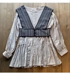 ジレ　長袖ブラウス　セット