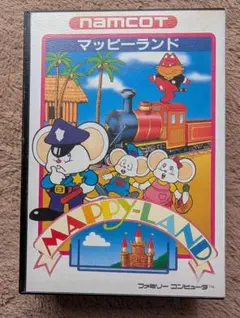 ファミコンソフト　ナムコ マッピーランド 箱付き説明書のみ無し 動作確認済
