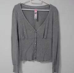 ZARA トップス カーディガン Mサイズ グレー ザラ Vネックのサムネイル