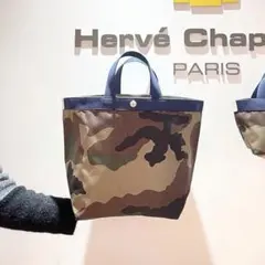 極美品◉エルベシャプエ◉605C◉コーデュラスクエアトートA4・L◉紺