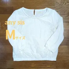 エニィスィス 七分袖 ブラウス トップス 花柄 2 Mサイズ 入学 入園