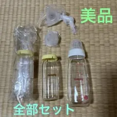 Pigeon ピジョン 哺乳瓶 スリムタイプ 乳首 セット 新品美品 耐熱ガラス