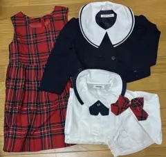 卒業式 入学式 子供服 子供スーツフォーマル 4点セット 120㎝