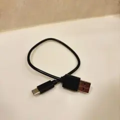 【送料無料】充電ケーブル　短め　TYPE-C USB 黒【現品限り】
