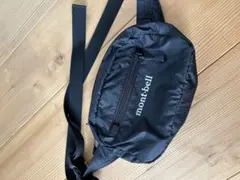 mont-bell ブラック ボディバッグ ウエストバックモンベル