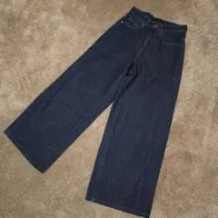 ジーンズ ワイドデニムパンツ　 ユニクロ ジーパン