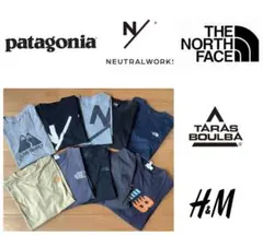 ノースフェイスx5.ニュートラルワークスx2.パタゴニアH&M、10枚まとめ売り
