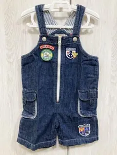 MIKI HOUSE デニムオーバーオール 90cm