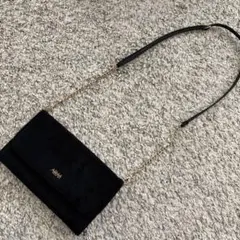 AHKAH チェーン付き ふわふわお財布バッグ