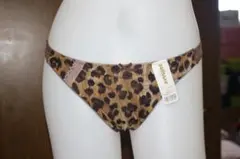 Lサイズ レディース Tバック ショーツ ヒョウ柄 未使用 新品 L-6