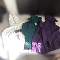 PUMA ホワイト パーカー ロゴ入り他3点セット