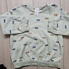 H&M 車柄 トレーナー US 12-18M 80cmくらい