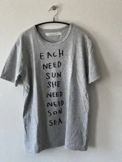 EEL グレー Tシャツ テキストプリントのサムネイル