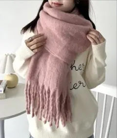 ピンク マフラー