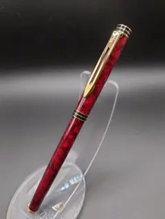 美品廃盤】PARKER デュオフォールド万年筆マーブルレッドB18K インク