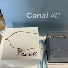 美品❣️Canal 4C ハート型ペンダントネックレス