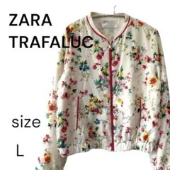 【ZARA TRAFALUC】ザラ トラファルック 花柄 長袖ジャケット ジップのサムネイル
