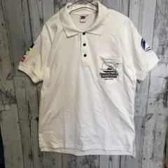 レア 沖縄 SAM'S CUP サムズカップ ポロシャツ カジキ 白