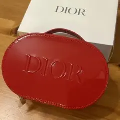 【新品未使用】Dior ディオールノベルティーポーチ レッド エナメル