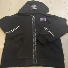 Lovetoxicブラックパーカー フルジッパー150