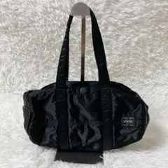 極美品 PORTER タンカードラム ミニボストン バッグ 吉田カバン 黒