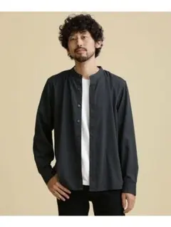 LB.04スタンダードバンドカラーシャツ　ナノユニバース