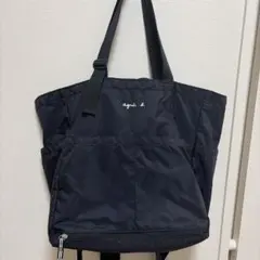 agnès b. ブラック マザーズバッグ