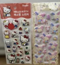 ウサハナ マシュマロシール ぷっくりシール 韓国 サンリオ ハローキティ