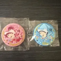 おジャ魔女どれみ　刺繍缶バッチ　春風どれみ　妹尾あいこ