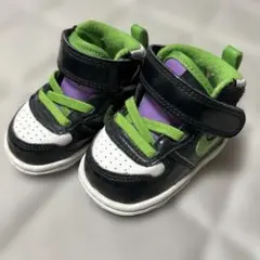 Nike ベビー スニーカー 黒/緑/紫 8センチん