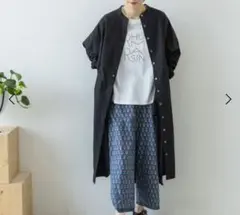 natural by clip ピンタックシャツワンピース