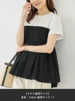 ROPE' PICNIC　シャーリングドッキングハーフスリーブカットソーのサムネイル